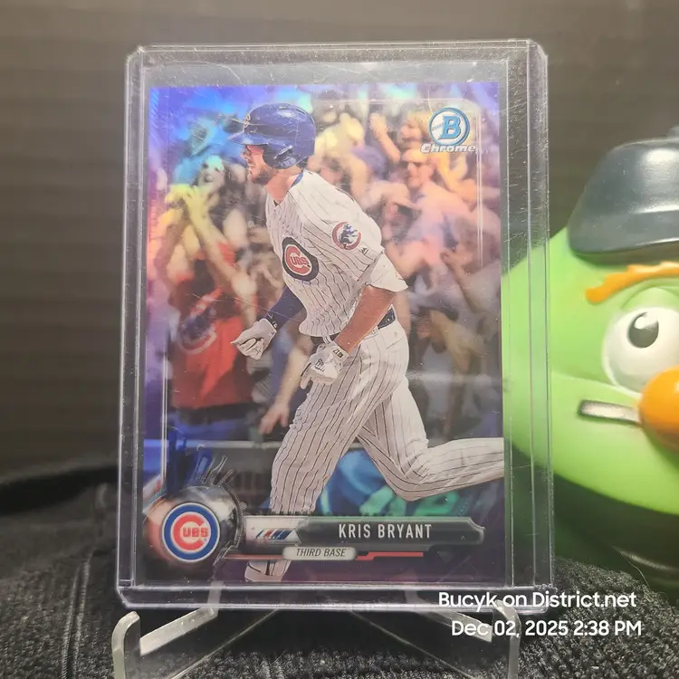 2017 Bowman Chrome Purple - Kris Bryant Chicago Cubs 52/250