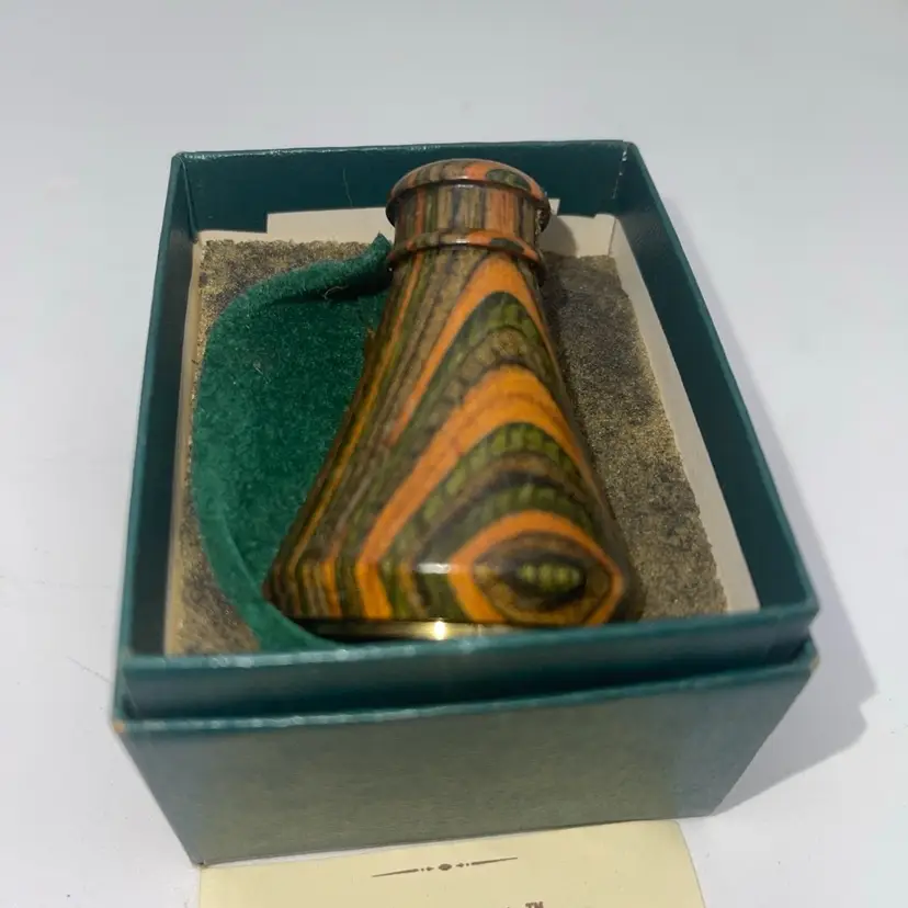 Vintage Dragonfly Van Cort Instruments Kaleidoscope Dioptric 1987 Wood Body