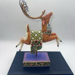 Jim Shore Heartwood Creek Figurine - DASH AWAY With Green Blanket, 2004, #118111