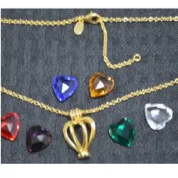 Danbury Mint Birthstone Heart Necklace