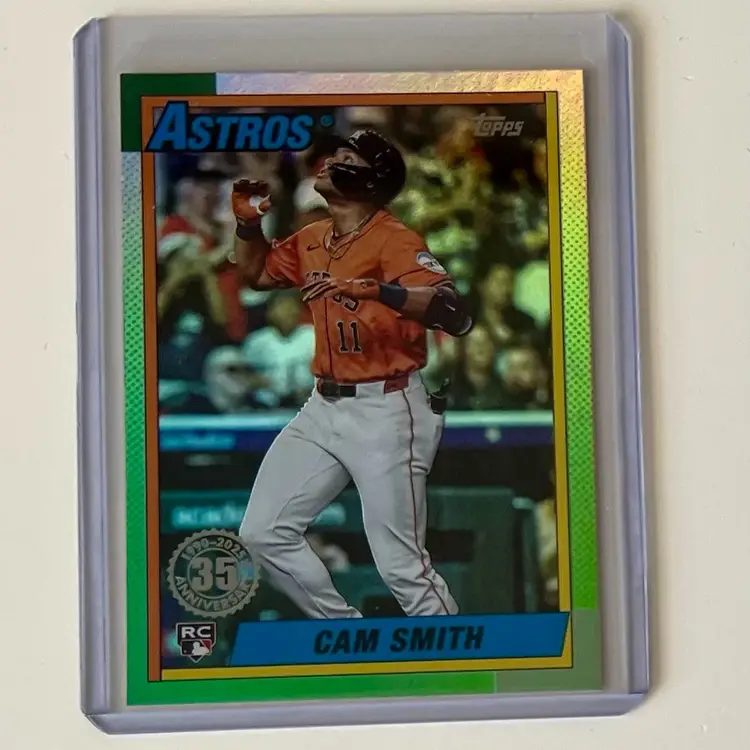Cam Smith RC 1990 Topps Foil Houston Astros
