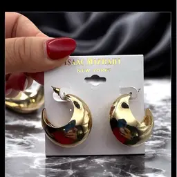 Crescent Hoop Earrings