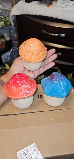 Ceramic plant decorations