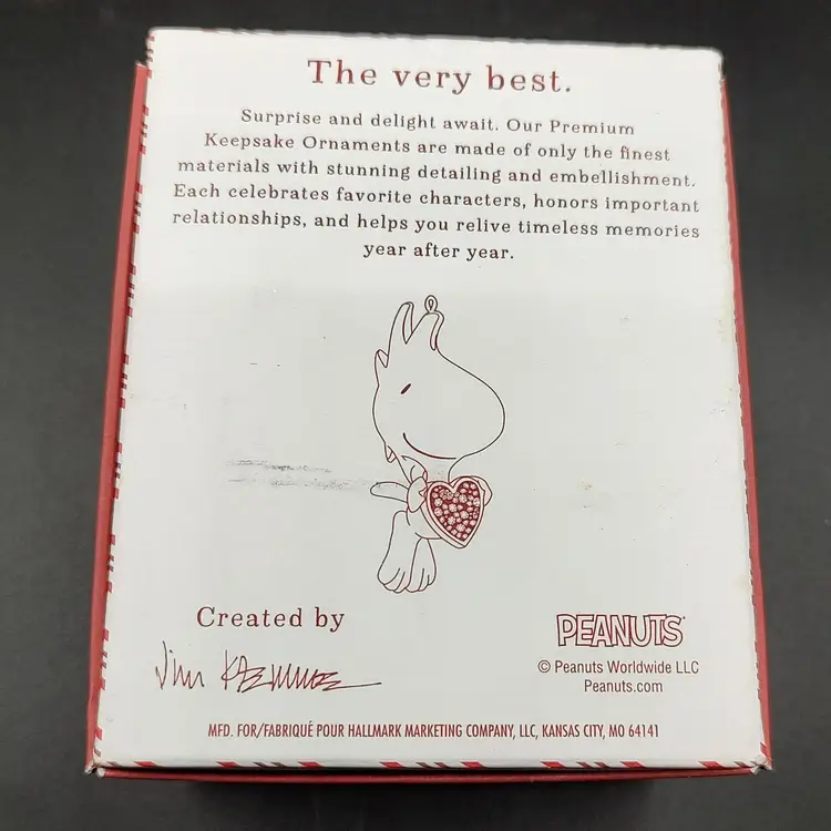 Hallmark Peanuts "For The Love Of Woodstock Metal Ornament