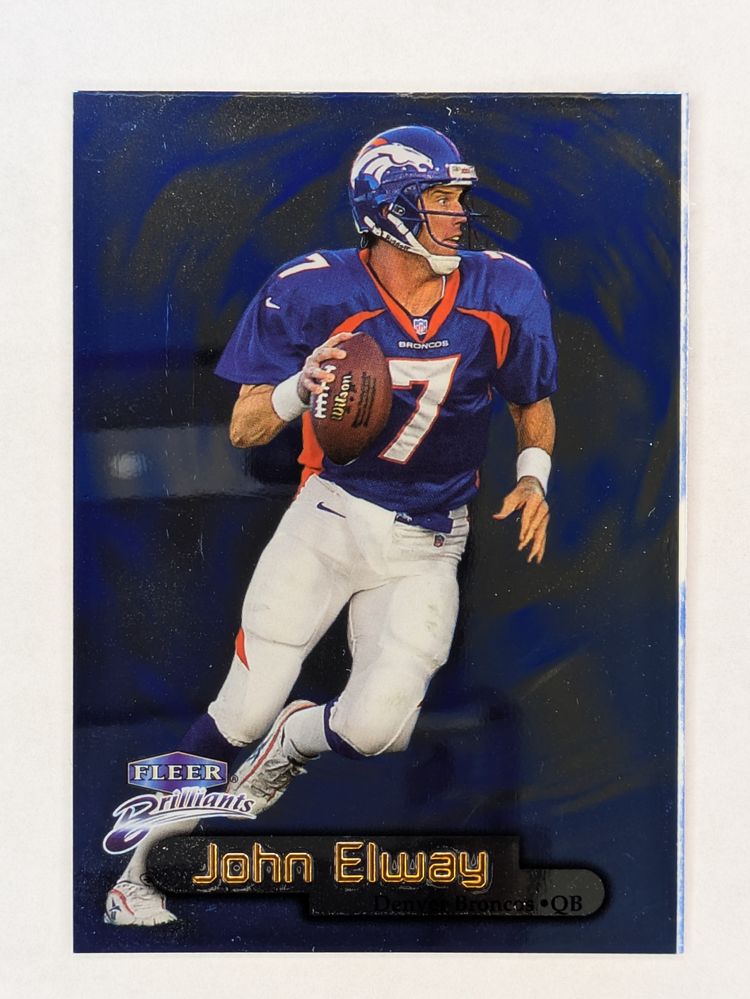 John Elway 1998 Fleer Brilliants BLUE #1B HOF Denver Broncos
