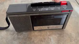 VINTAGE GE GENERAL ELECTRIC 3-5300B Compact Cassette Tape Recorder