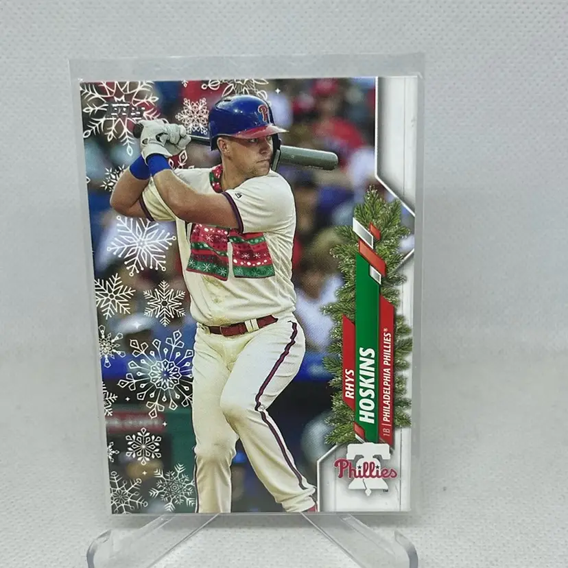 2020 Topps Holiday Rhys Hoskins #HW56 Scarf SP Variation Philadelphia Phillies