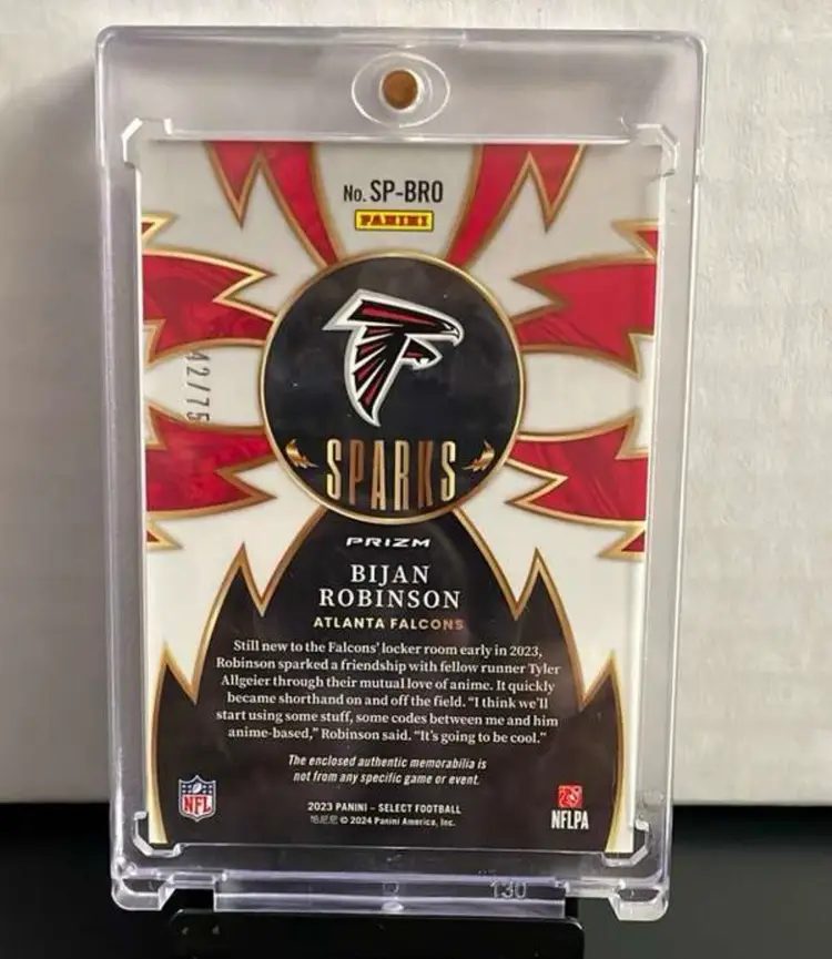 2023 Panini Select Bijan Robinson RC /75