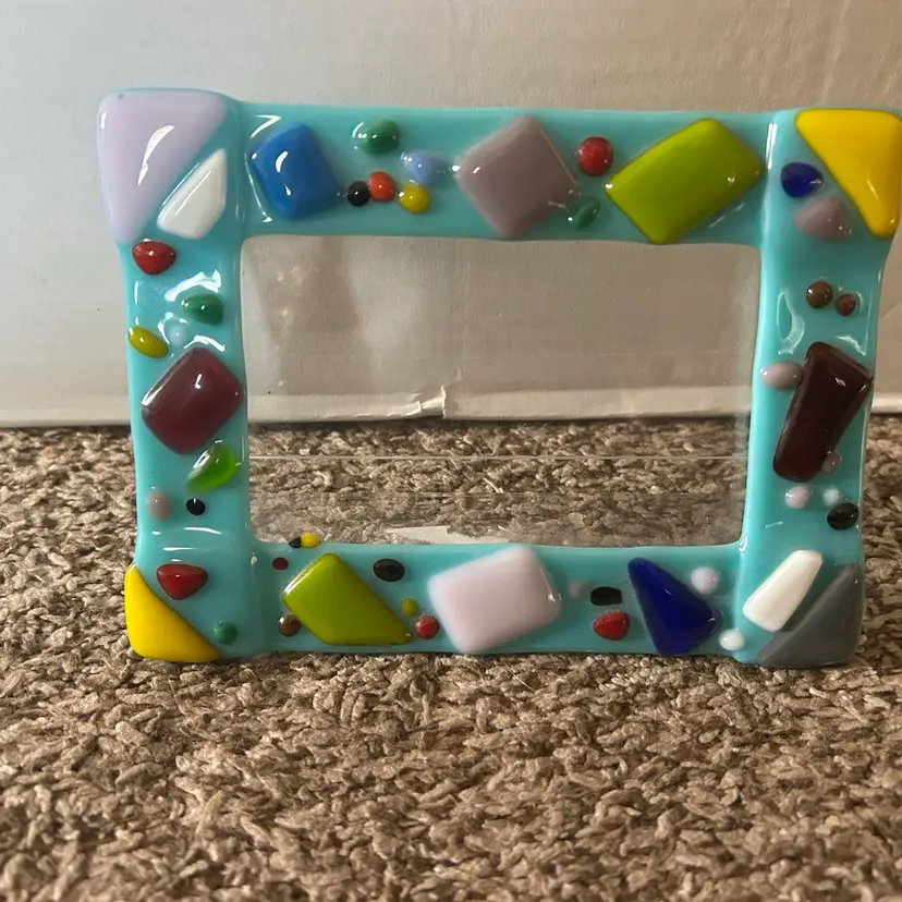 Fussed Glass Picture Frame
