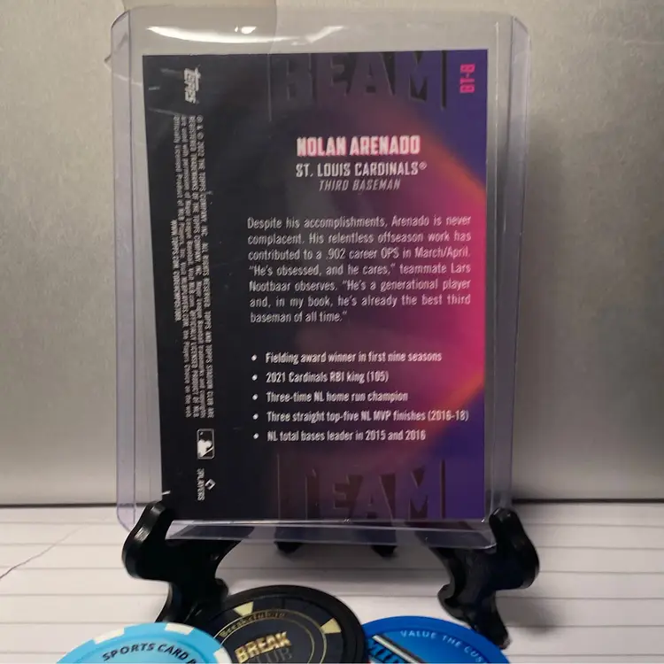 Nolan Arenado Stadium Club Chrome BEAM TEAM