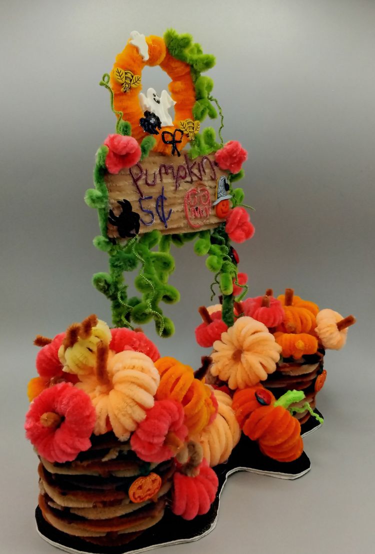 Seasonal Fall, Halloween, Thanksgiving Handmade Essemblage