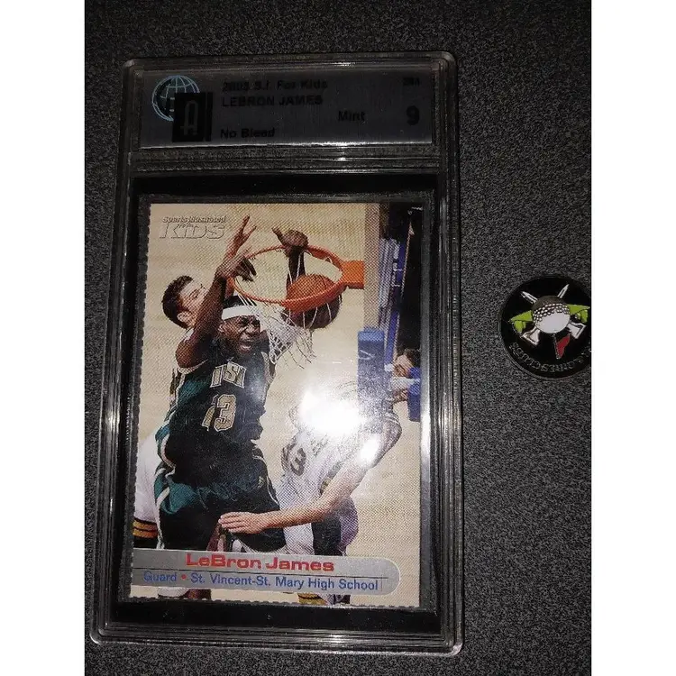 2003 Sports Illustrated SI For Kids LeBron James RC Rookie GAI 9