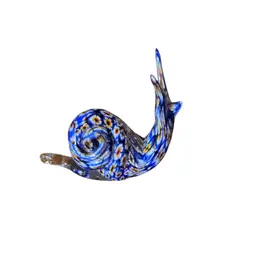 Murano Italian Art Glass Vintage Millefiore Snail Stretched Canes - GORGEOUS! 3”
