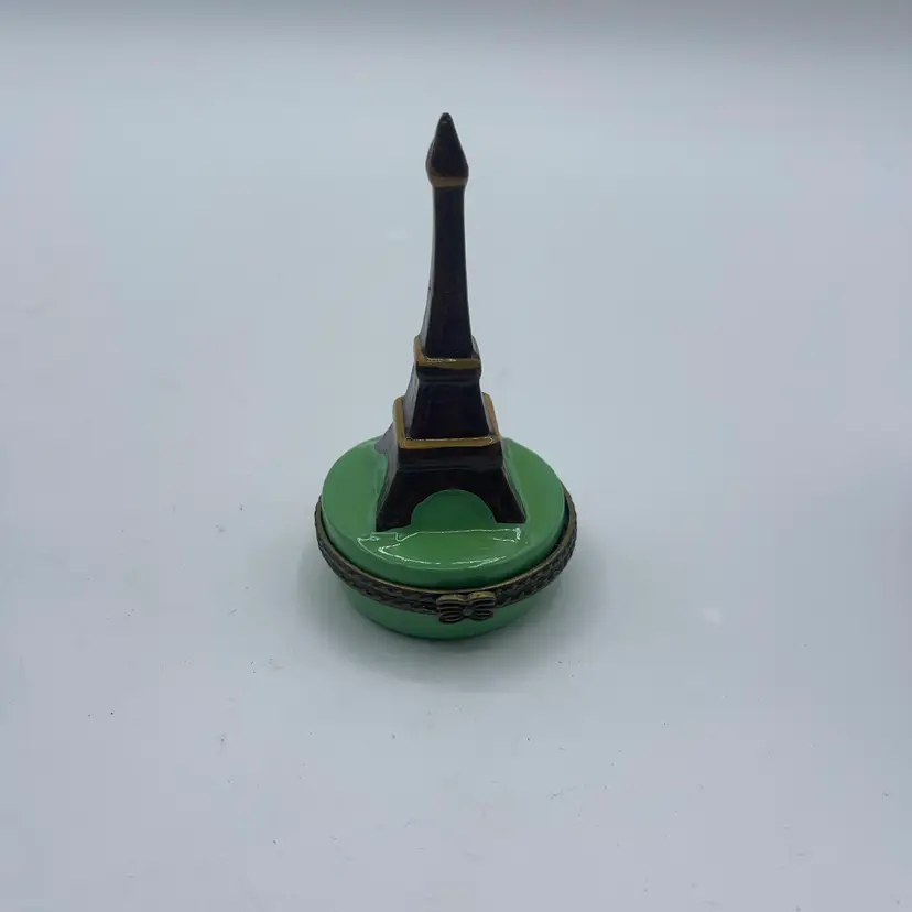 10-Eiffel Tower Trinket Box 3 1/2 Inches Tall