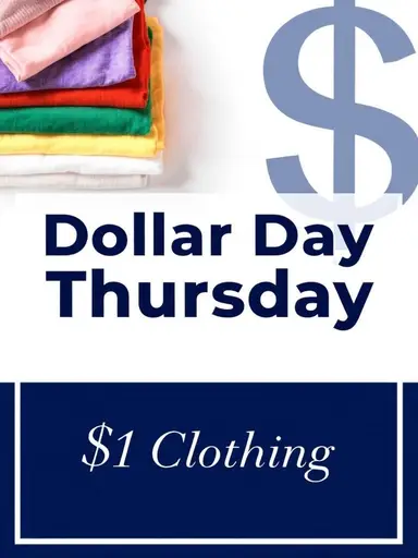 Dollar Day Thursday $1.00 Clothing New Random Pulls 