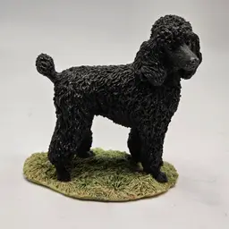 Sheraton & Simpson black poodle miniature Figurine Vintage dog
