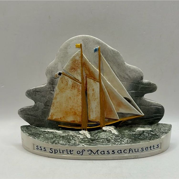 Sebastian Miniatures SSS Spirit Of Massachusetts Sailboat Figurine 1984 Sebastian miniatures sss spirit of massachusetts sailboat figurine 1984