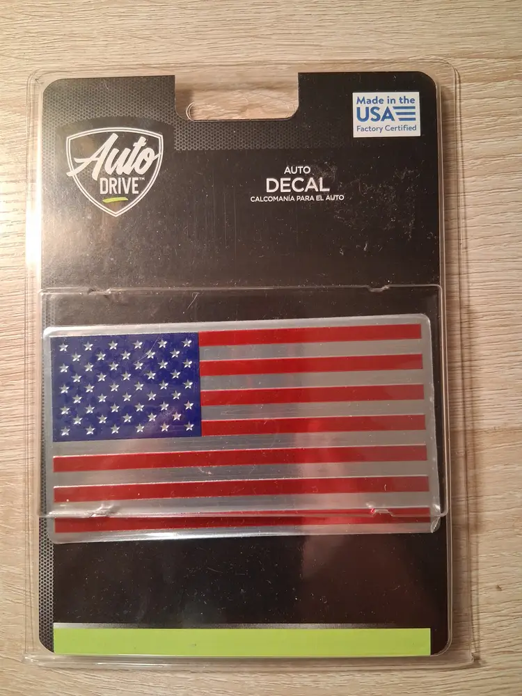 American Flag Auto Decal