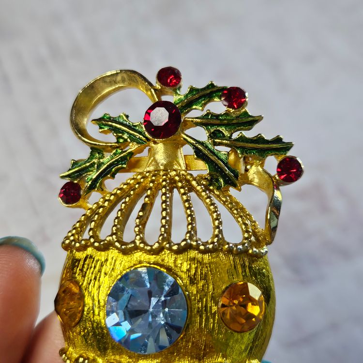 Gorgeous Ornament with Holly Detail