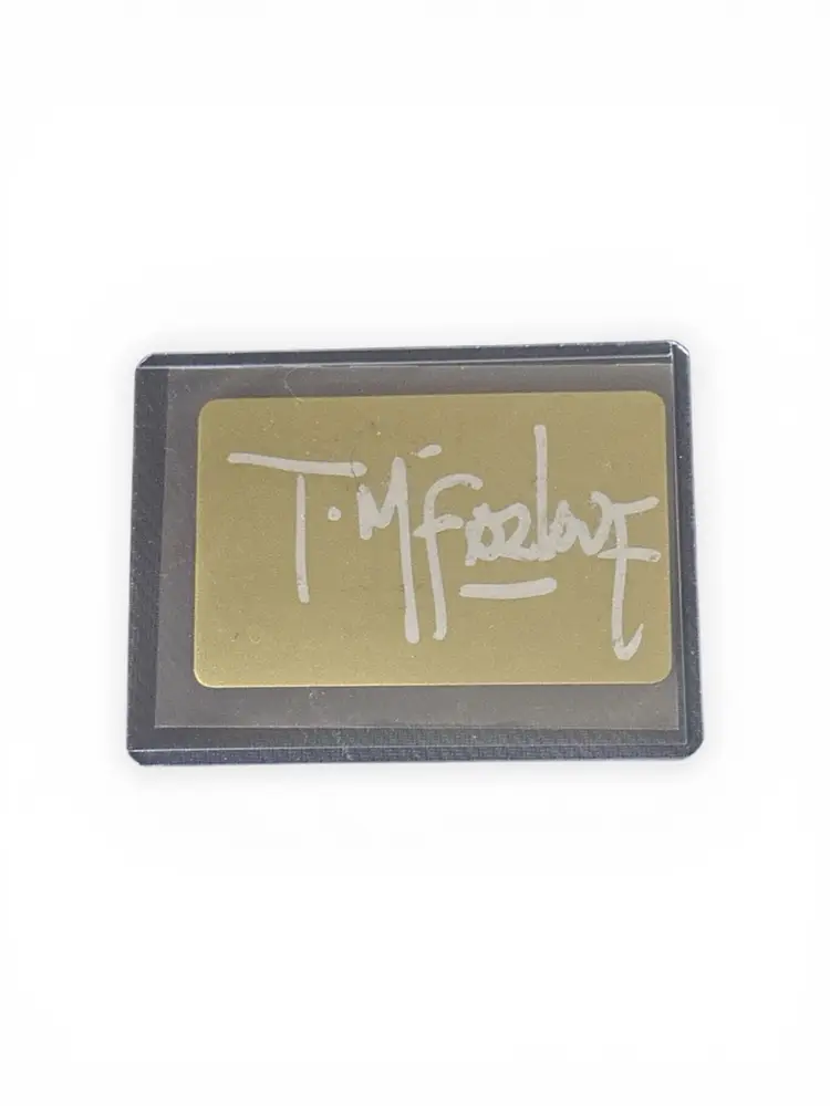 1997 Signed TODD McFARLANE TOYS Collecters Club GOLD LEVEL Member GOLD CARD Spawn