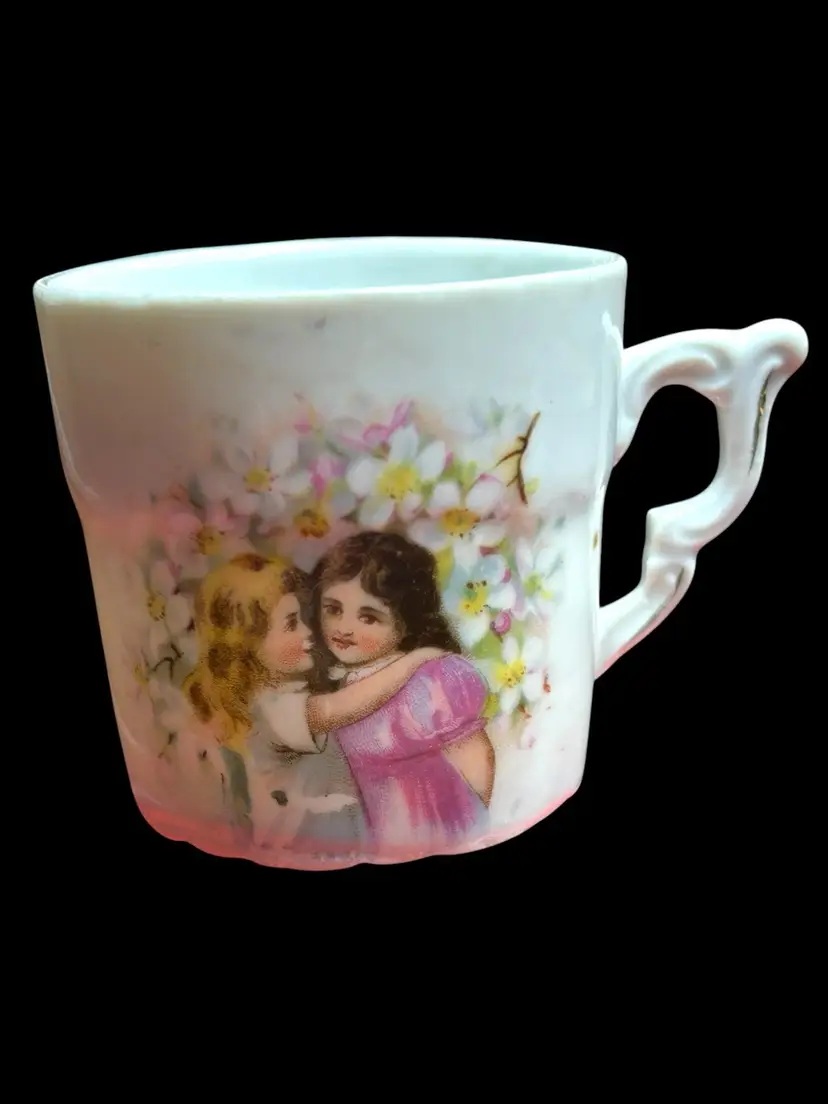 Vintage Child’s Mug -Two Little Girls