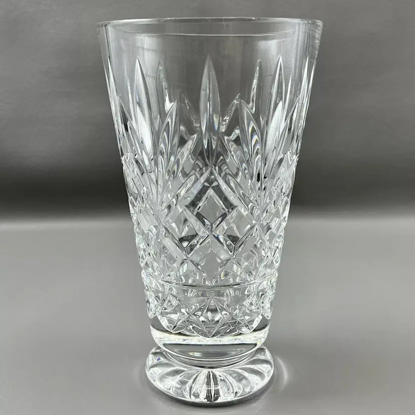 Waterford Crystal Footed Vase 8.25” Urn Floral Flowers Clear
