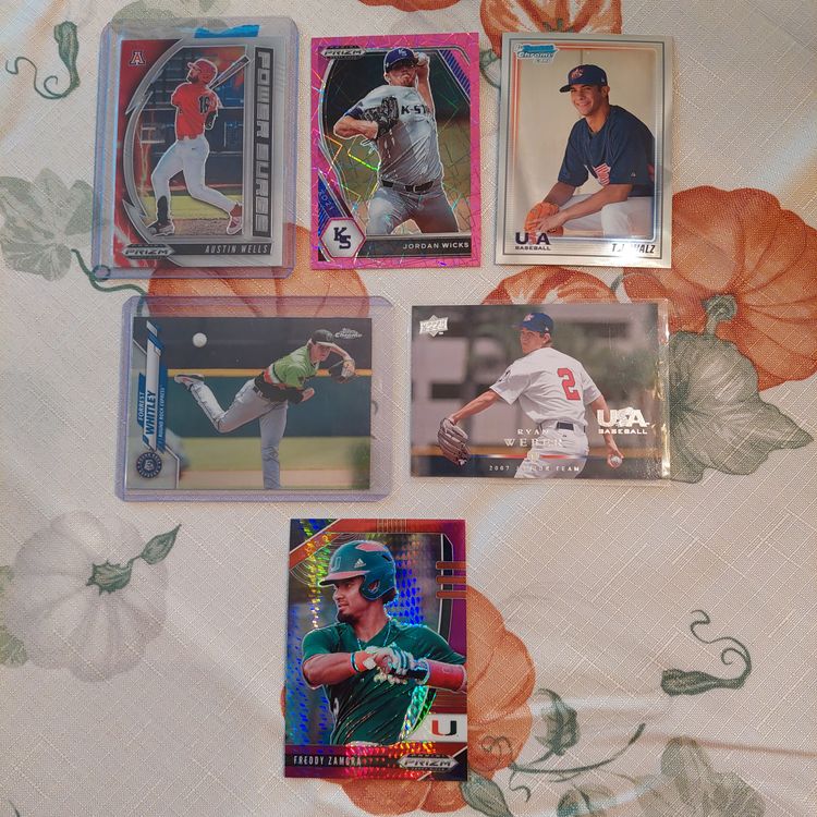 Lot of 70 Baseball minor league / college cards. Letters V W Y Z.