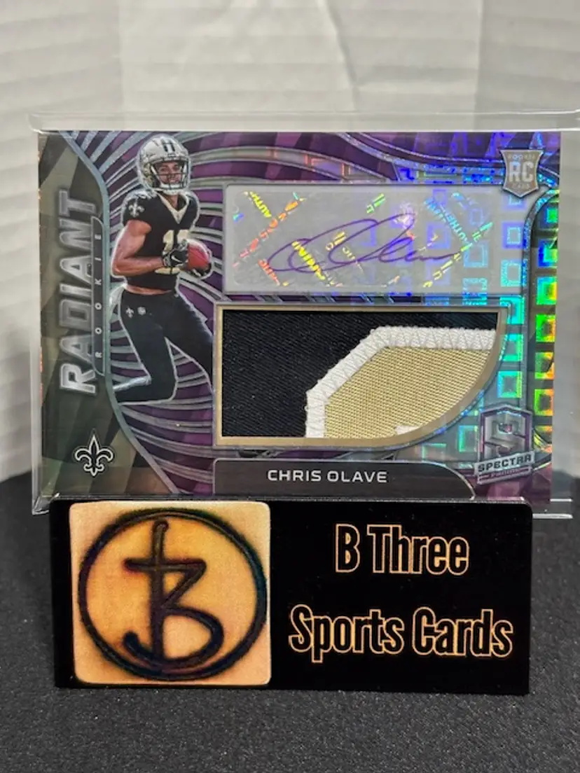 CHRIS OLAVE 2022 Spectra #RAD-COL RPA RC Auto Purple 30/30 Radiant Rookie A0897