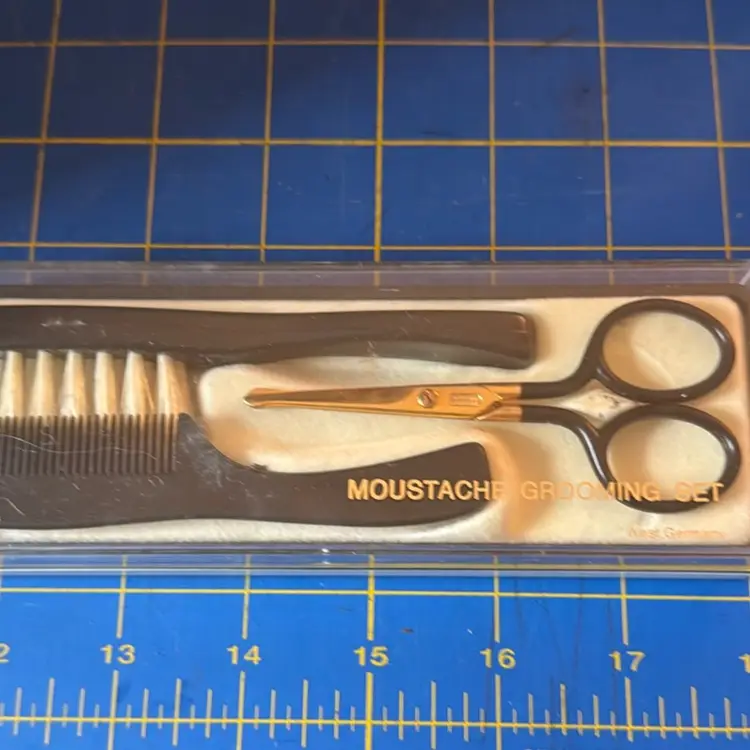 Mustache Grooming Kit-  Vintage