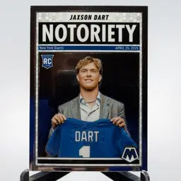 Jaxson Dart 2025 Panini Mosaic Notoriety #11 RC New York Giants Star QB