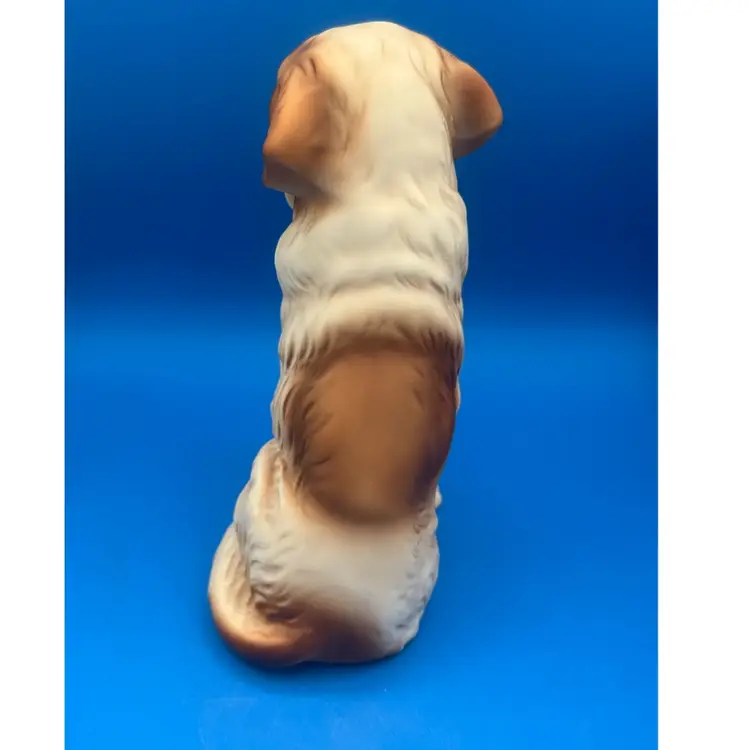 Brinn’s Of Pittsburgh, PA  St Bernard Porcelain Figurine Vintage, Original Sticker, Numbered Made In Japan