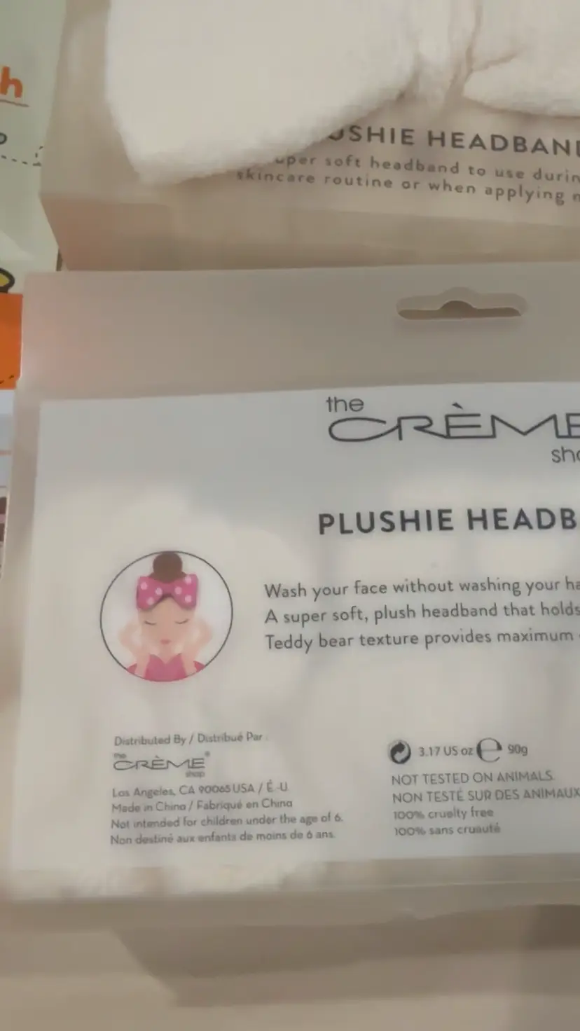 4 Piece Creme Shop K Beauty Bundle Spa Band Face Mask