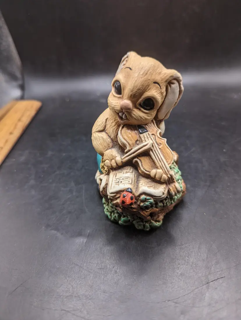 Vintage Woodlander Pendelfin Felicia Figurine Hand Painted Mereside, England Bunny Rabbit