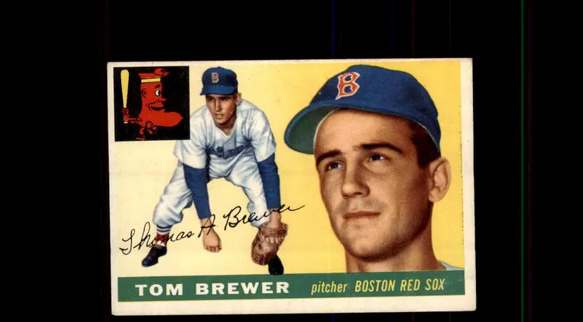 1955 Topps #83 Tom Brewer - (pk-tl1) - Boston Red Sox