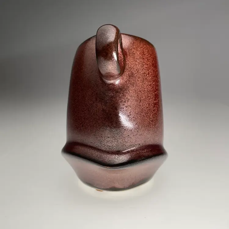 Michael Lambert Figural Studio Pottery Surrealism Copper Glaze Dancing Open Sugar Vintage 4x5"