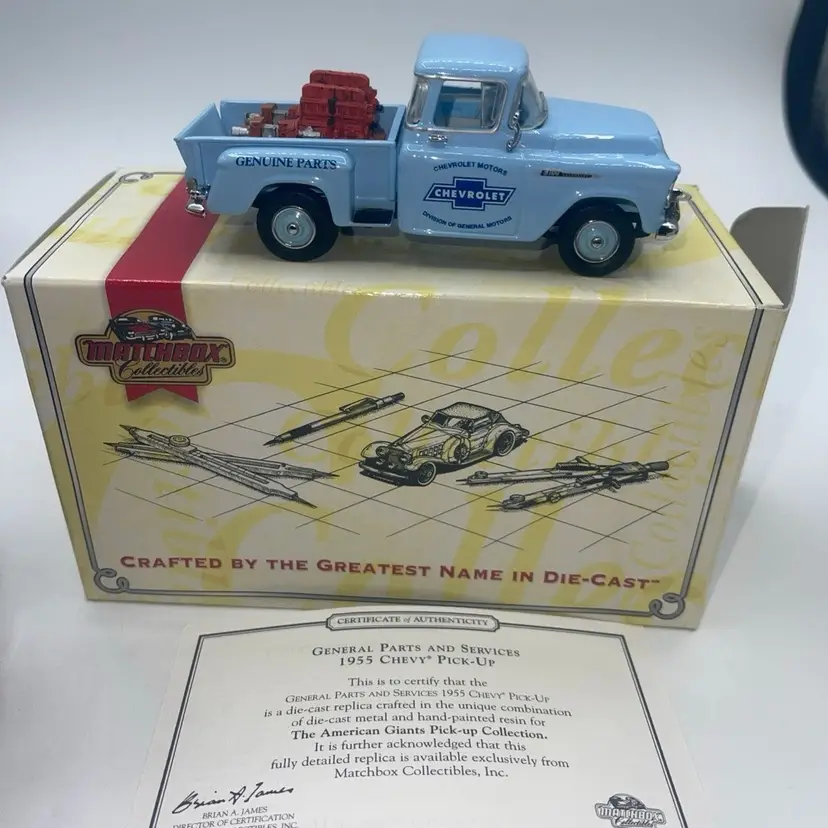 Matchbox Collectibles 1955 Chevrolet Pickup Parts And Service  w/CoA