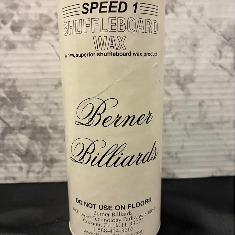 Berner Billiards Speed #1 Shuffleboard Table Powder Wax 1 lb Can Discontinued