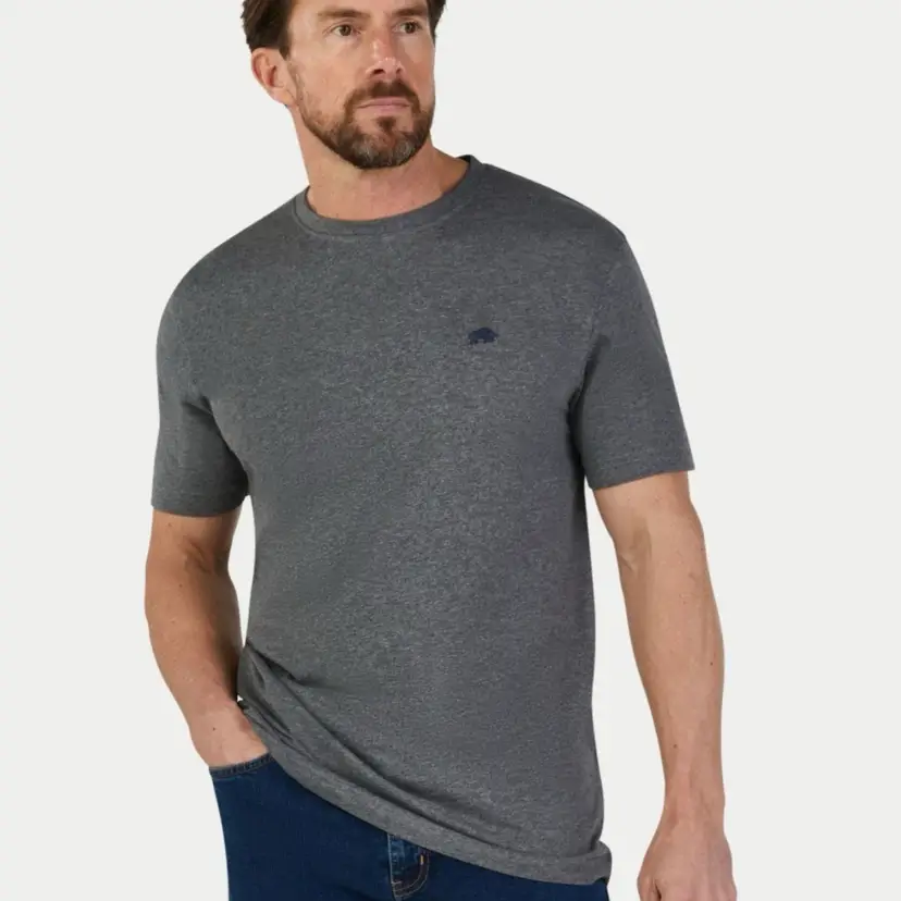 Buffalo David Bitton Men's Grey T-Shirt XXL