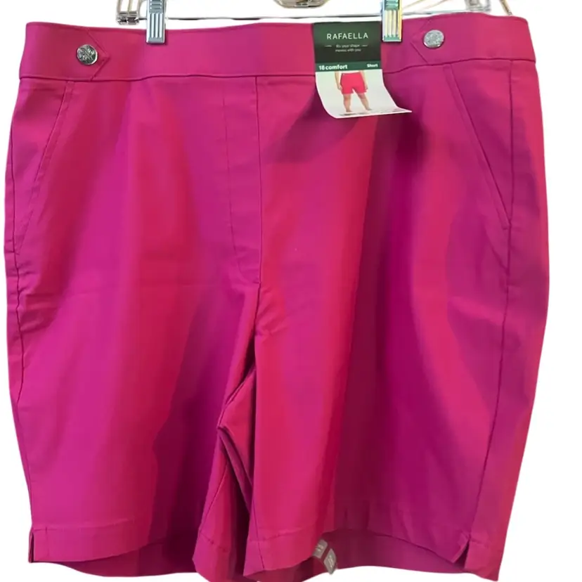 SHORTS PINK NWT RAFAELLA plus size 18  $49 MSRP
