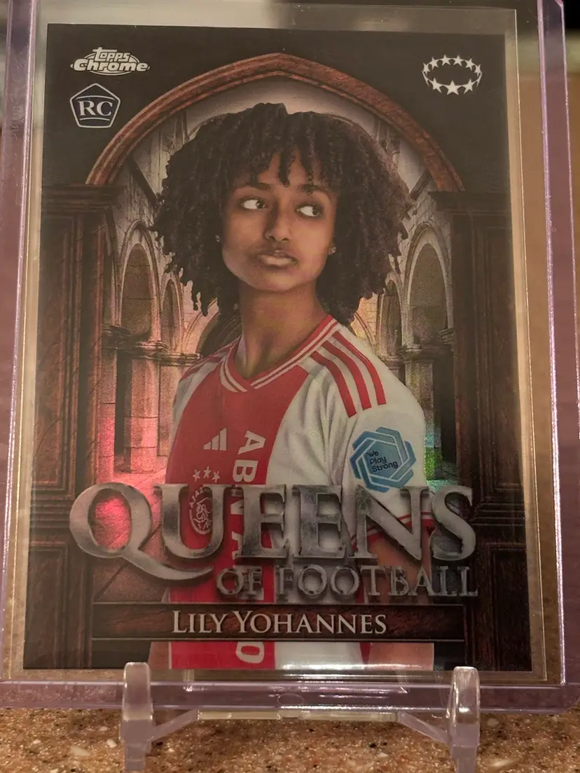 Lilly Yohannes 2023-24 Topps Chrome Queens Of Football RC QF-12 Ajax USWNT Netherlands