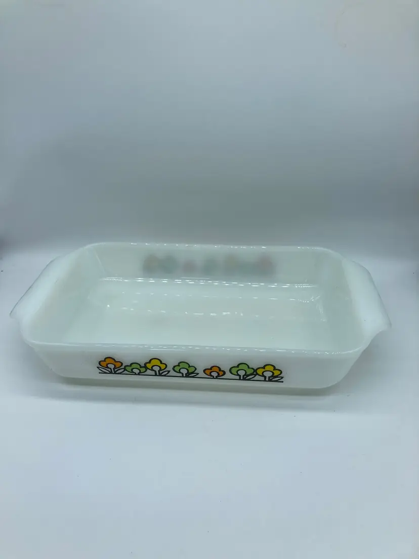 Vintage Anchor Hocking Fire-King Summerfield Casserole Baking Dish 441 1/2 Qt