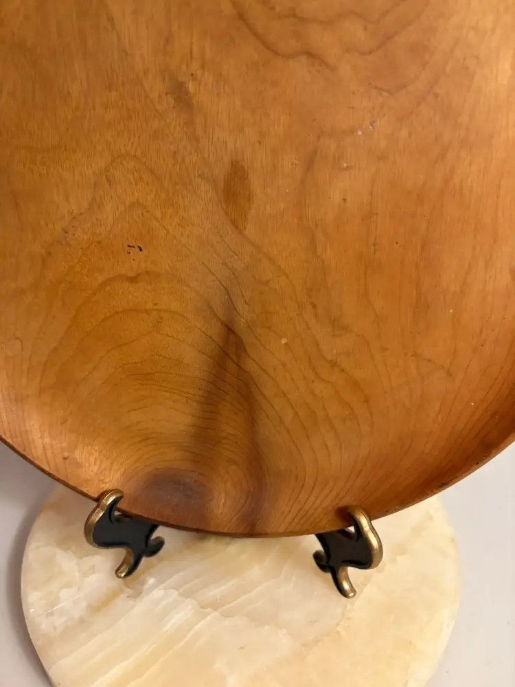 Vintage House of Myrtlewood Round Myrtle Tray Platter