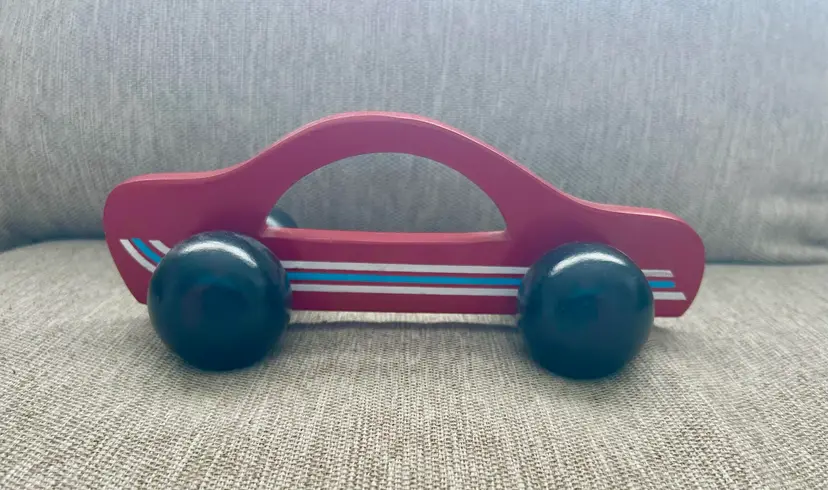 Wooden toy car