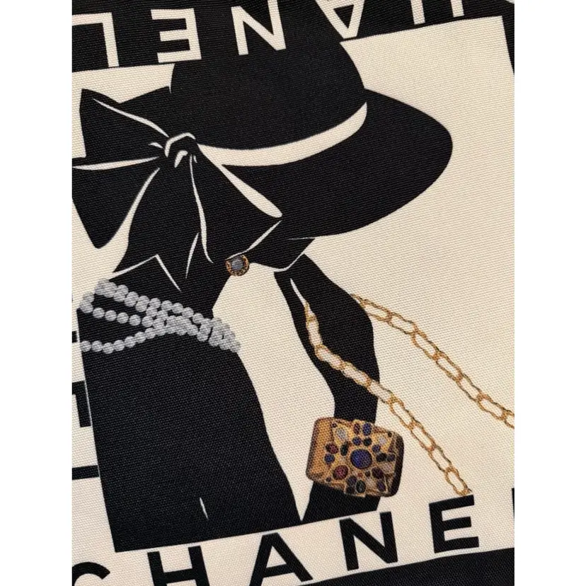 Chanel Black Hat Lady Tote Bag