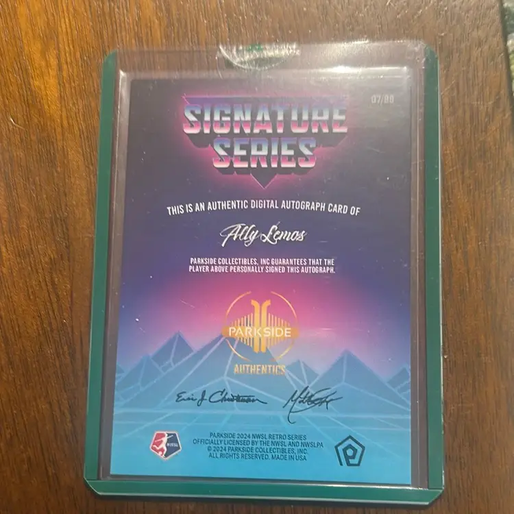 Ally Lemos 2024 Parkside NWSL Retro Signature Series /89