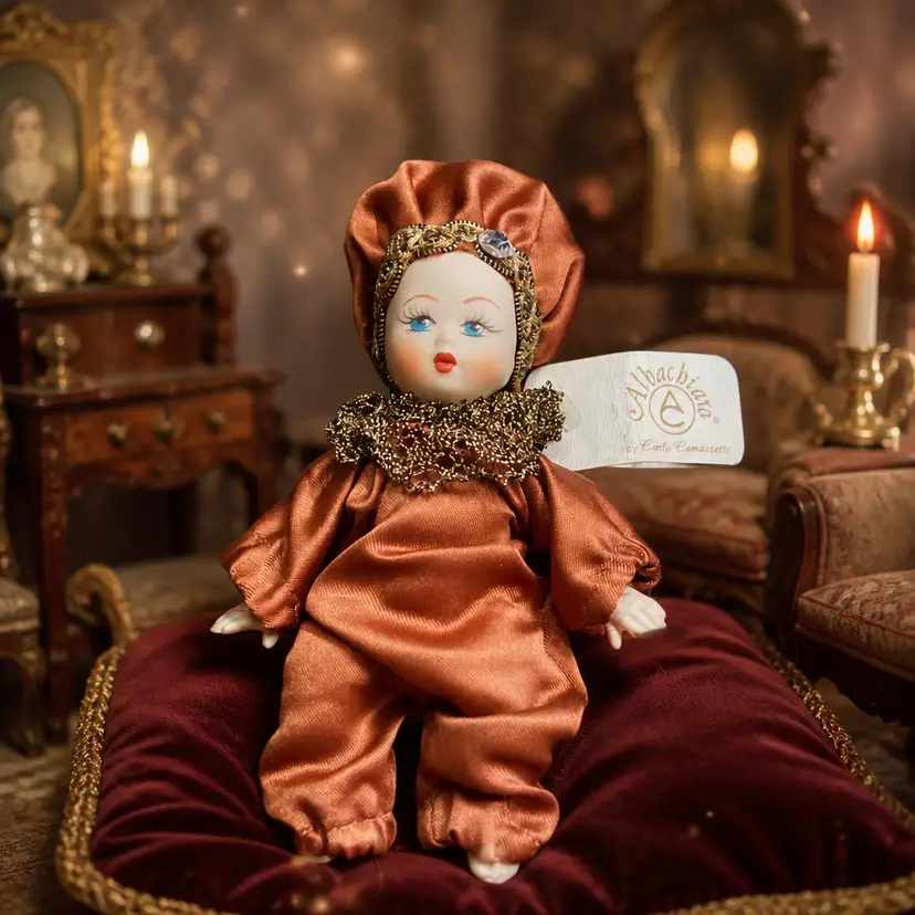 Albachiara Italian Porcelain Doll by Carlo Comazzeto, 5.5" Tall