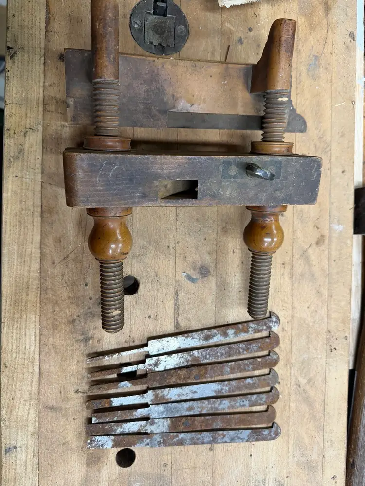 Screw Arm Plough Plane (Project) with Sorby Irons