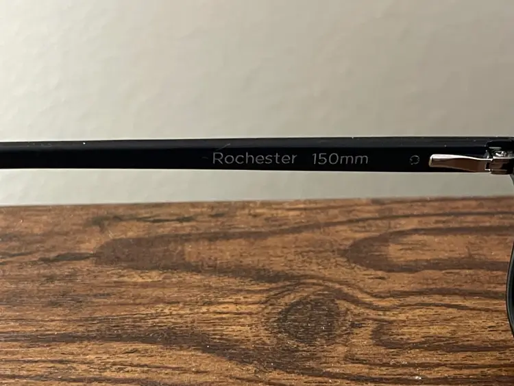 Rochester Optical Classic Black Modern Style Rectangular Eyeglass Frames Only 52-18-150 mm