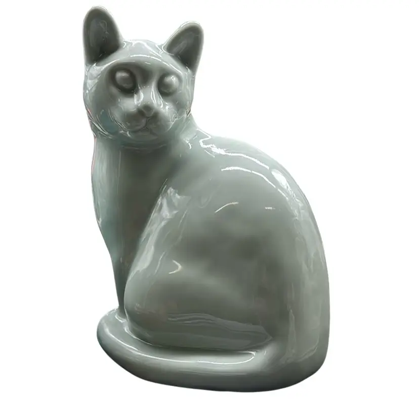 Light Green Ceramic Cat