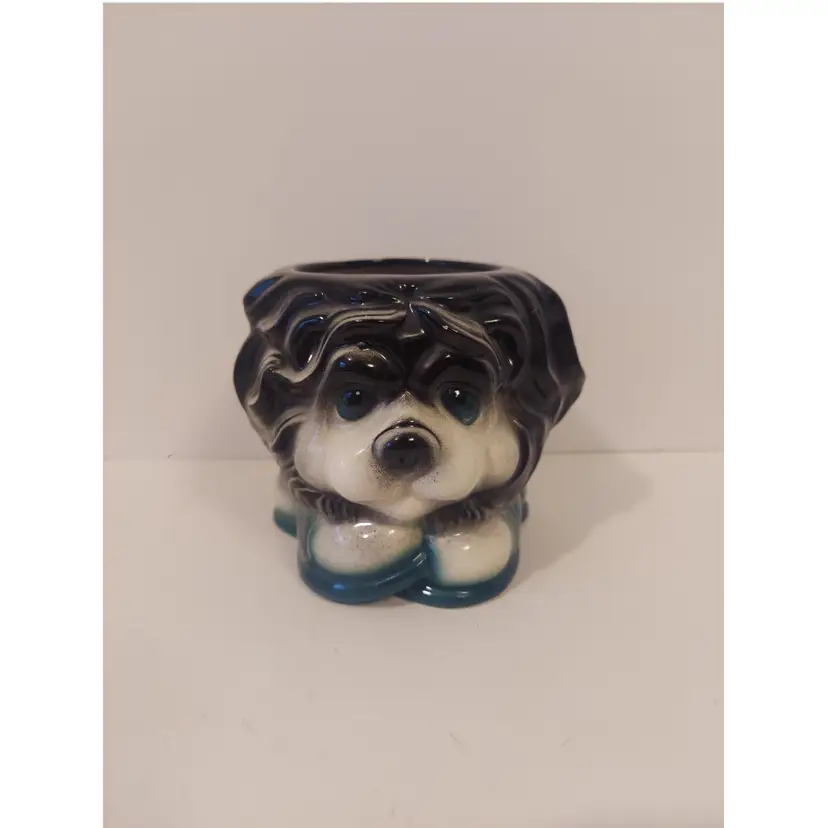Cute Vintage Puppy Or Lion Planter